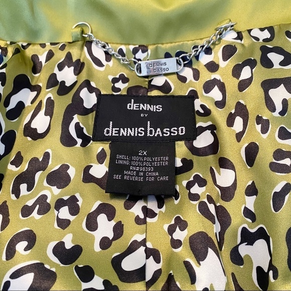 Dennis Basso Green Zip Hooded Jacket - 2X - Picture 5 of 15